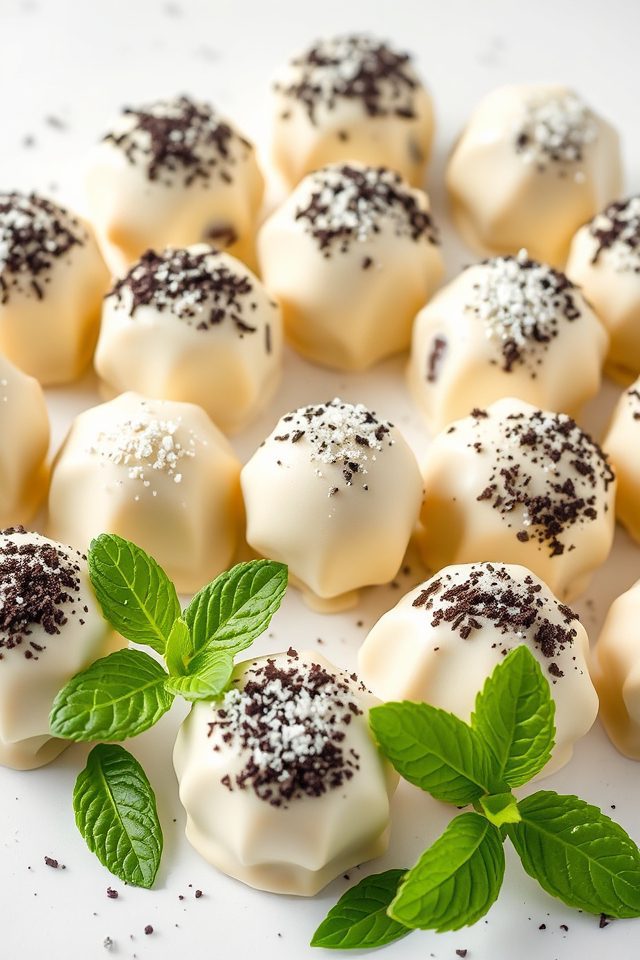 oreo truffles with chocolate