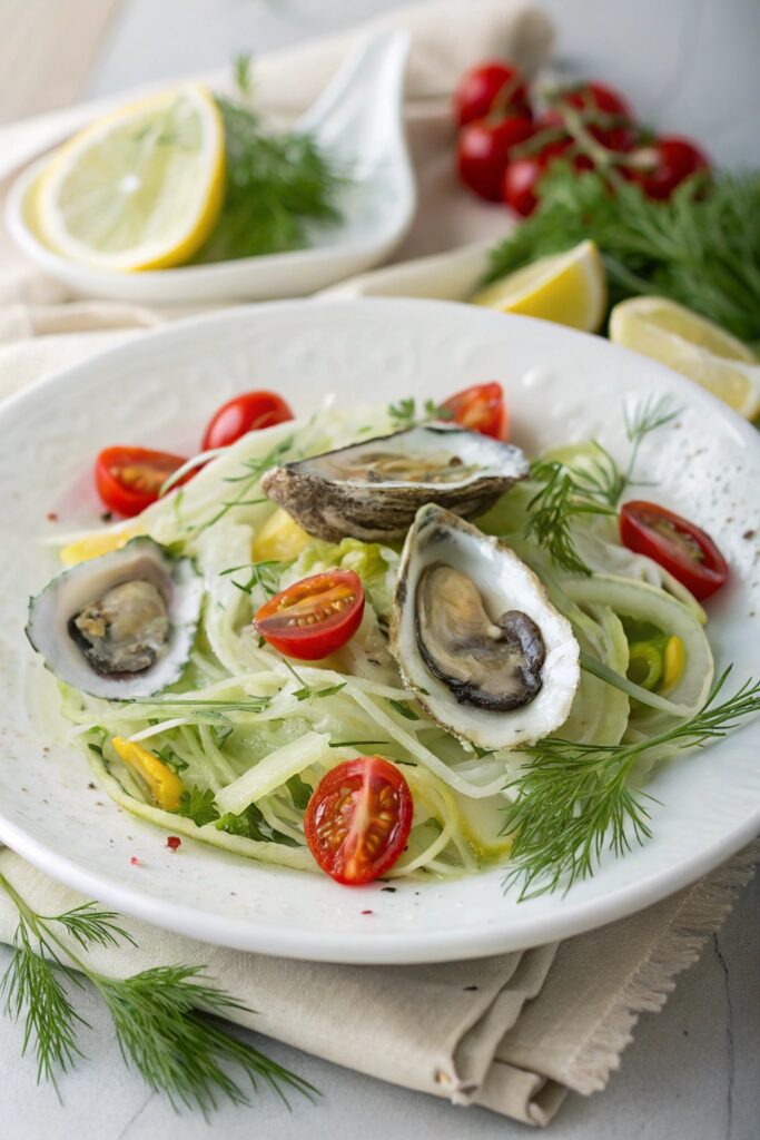 oysters with fennel salad