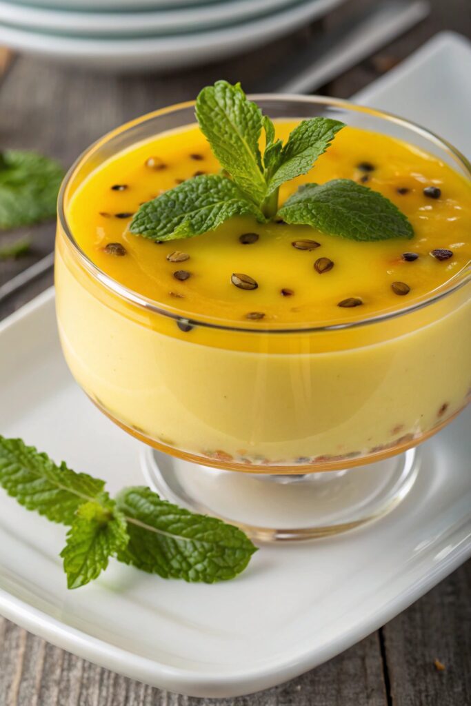 delightful tropical dessert mousse