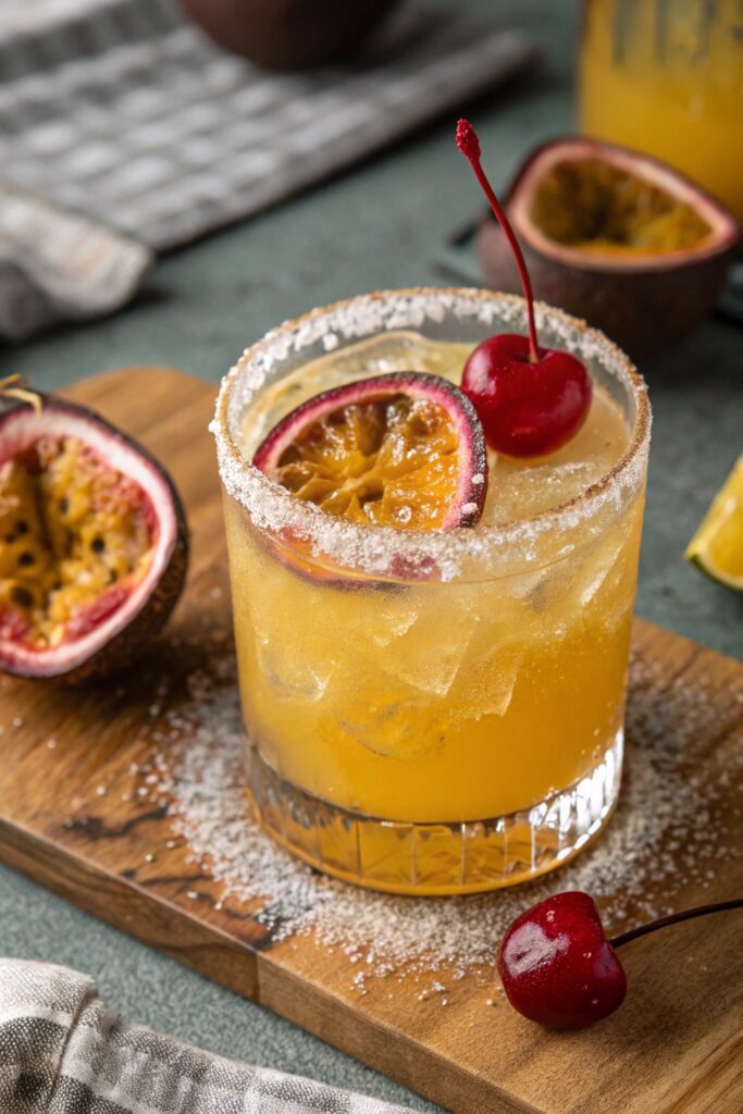 tropical whiskey cocktail delight