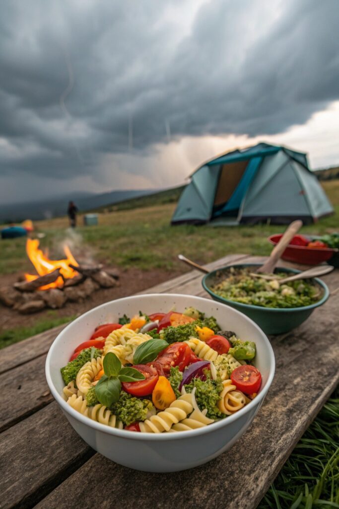 pasta salad with pesto