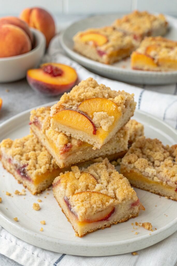 peach crumble bars delightfully sweet