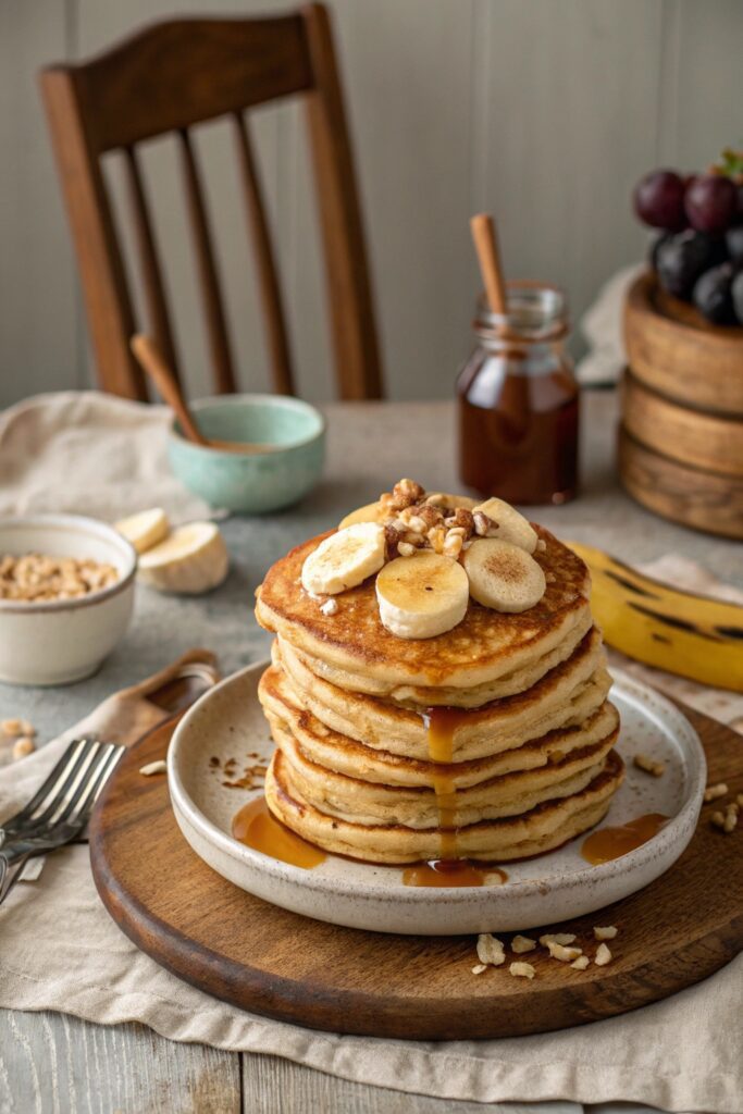 peanut butter banana pancakes