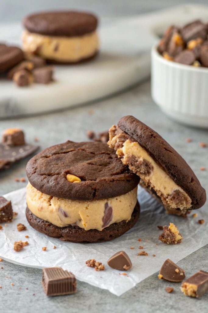 peanut butter cookie sandwich