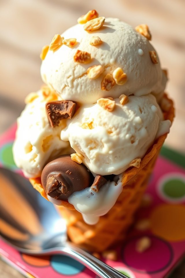 peanut butter cup cones
