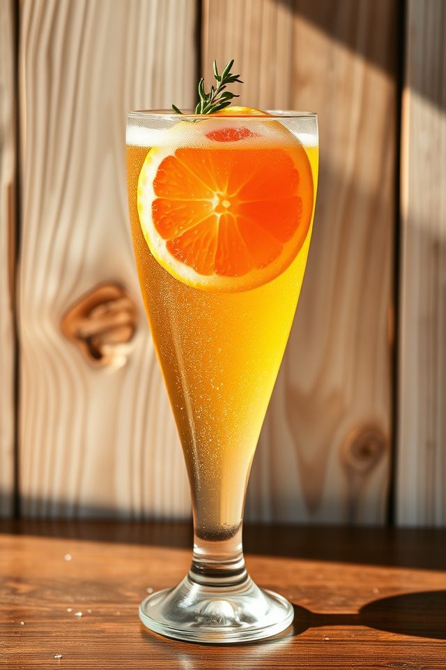 pilsner infused citrus cocktail