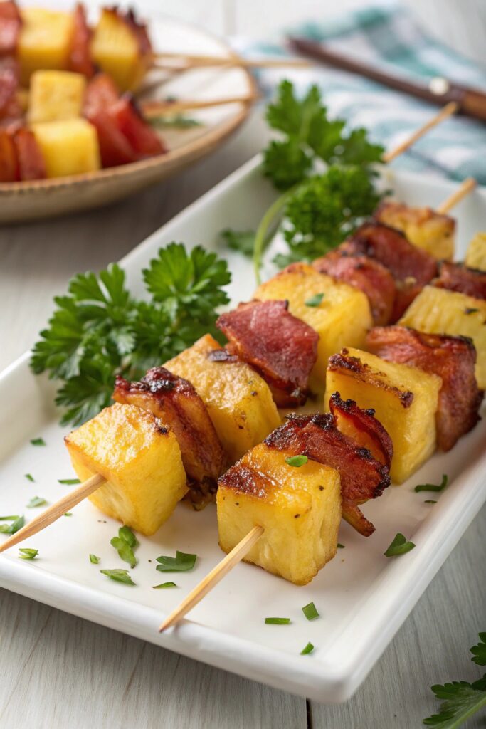 pineapple bacon skewers recipe