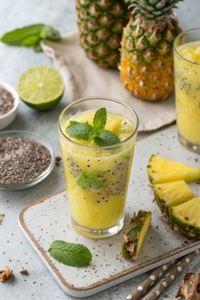pineapple chia energy drink