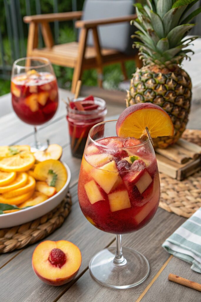 refreshing summer fruit drink