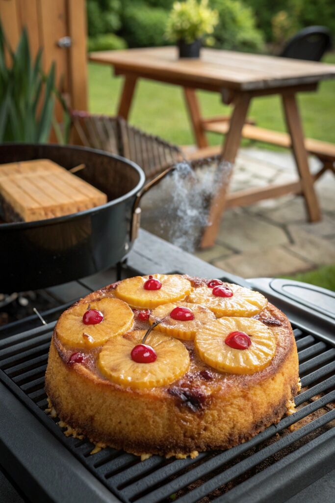 grilled pineapple upside down cake