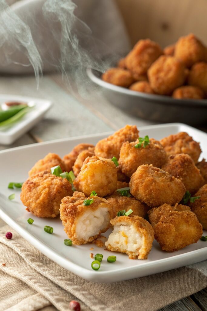 crunchy bite sized chicken