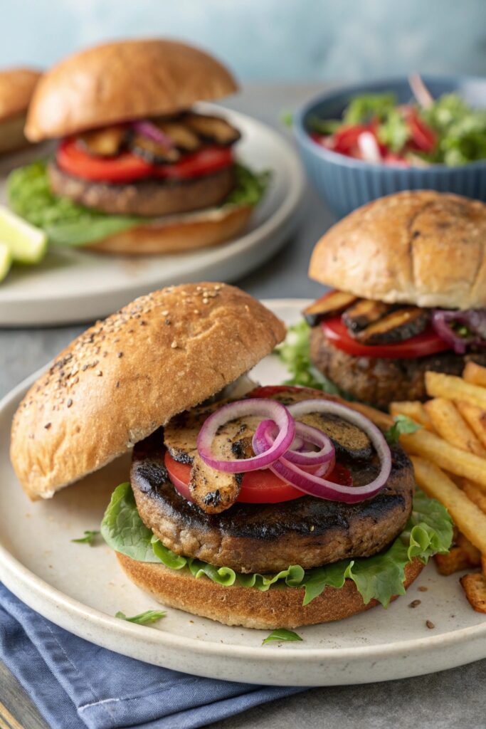 grilled portobello mushroom burgers