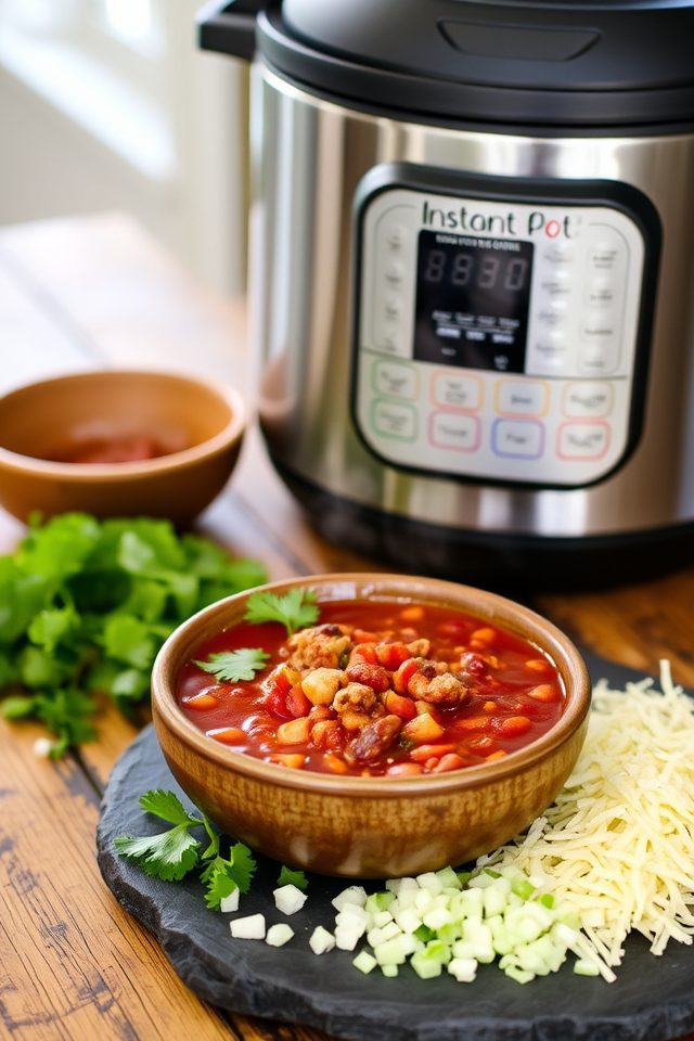 quick hearty instant pot chili