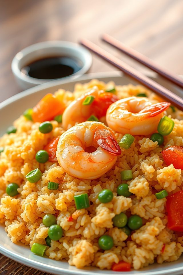 quick shrimp fried rice