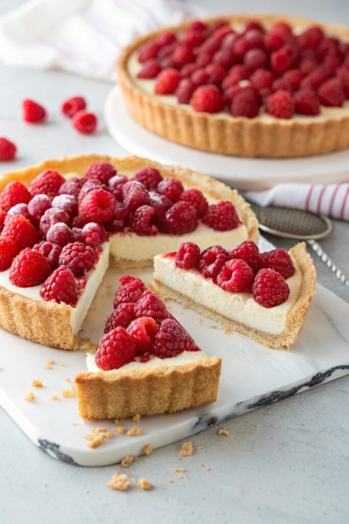Raspberry Tart With Almond Crust