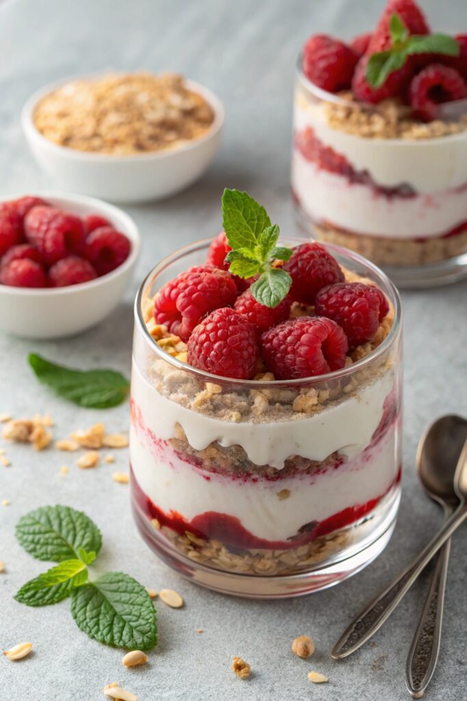 raspberry yogurt breakfast delight