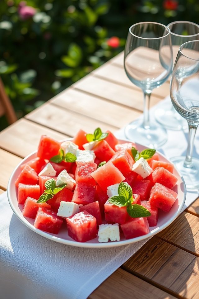 refreshing watermelon feta salad