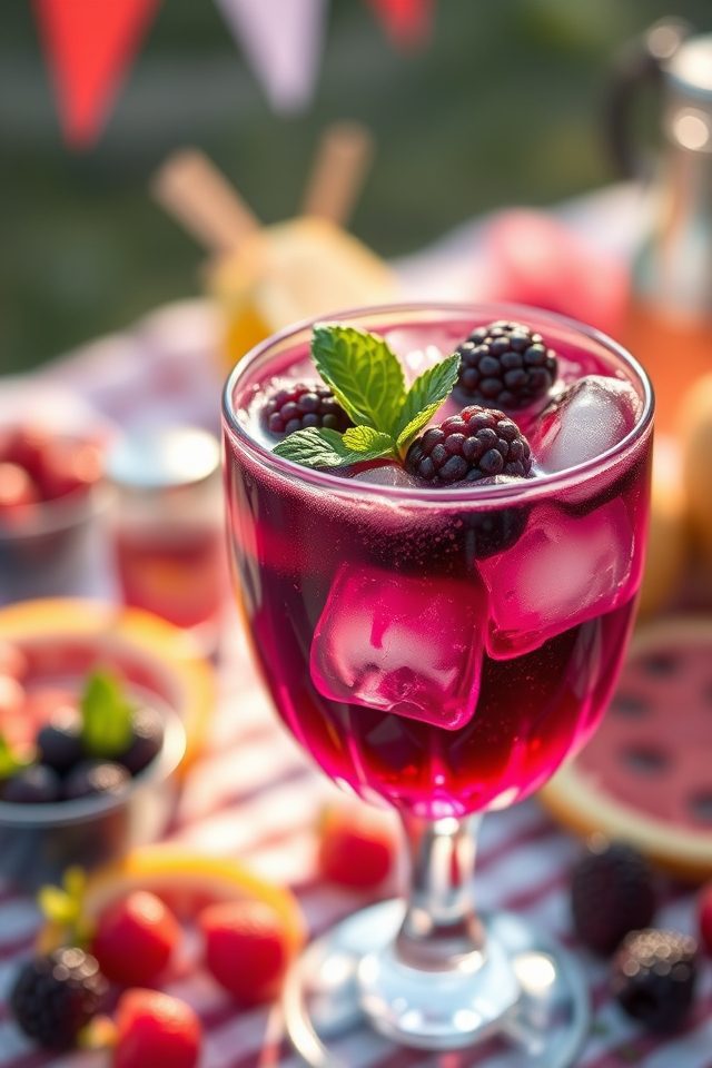 revitalizing blackberry ginger cocktail