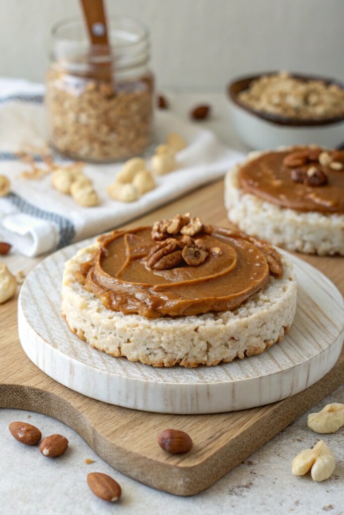 nut butter rice cake delight