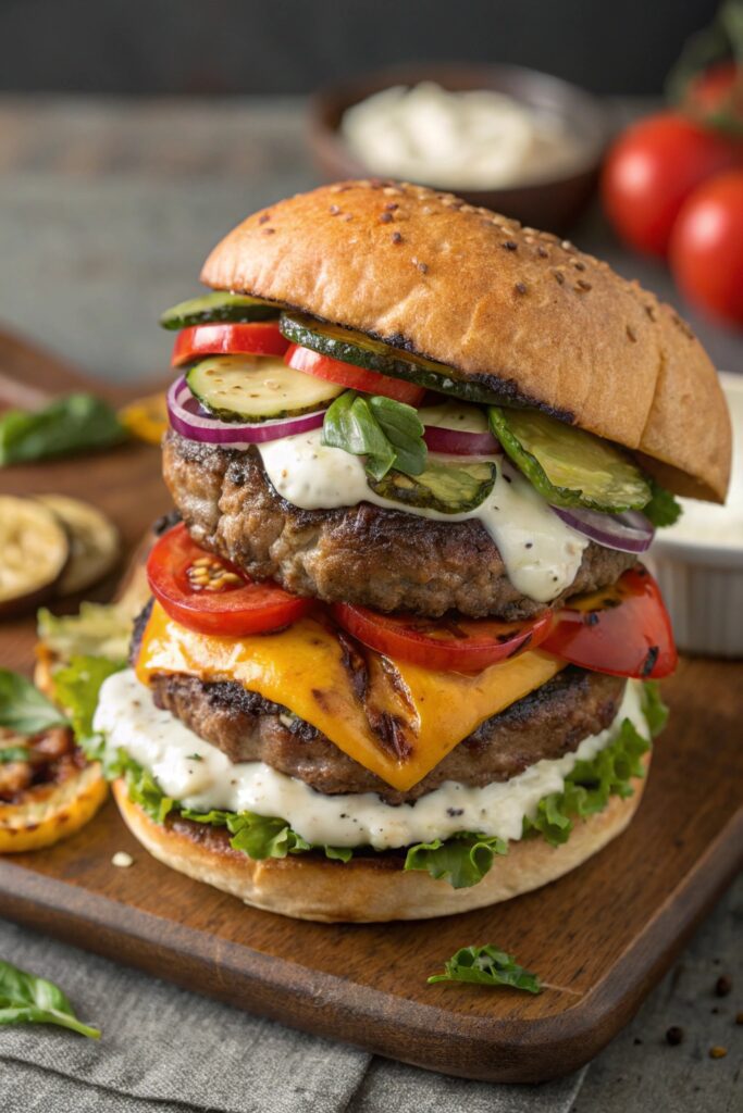 ricotta and grilled veggies