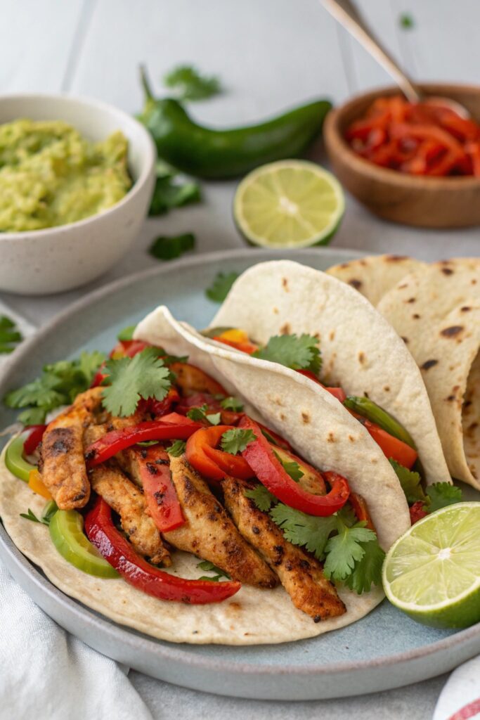 roasted red pepper fajitas