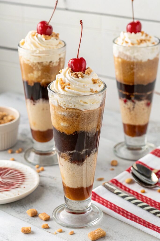 root beer float parfaits
