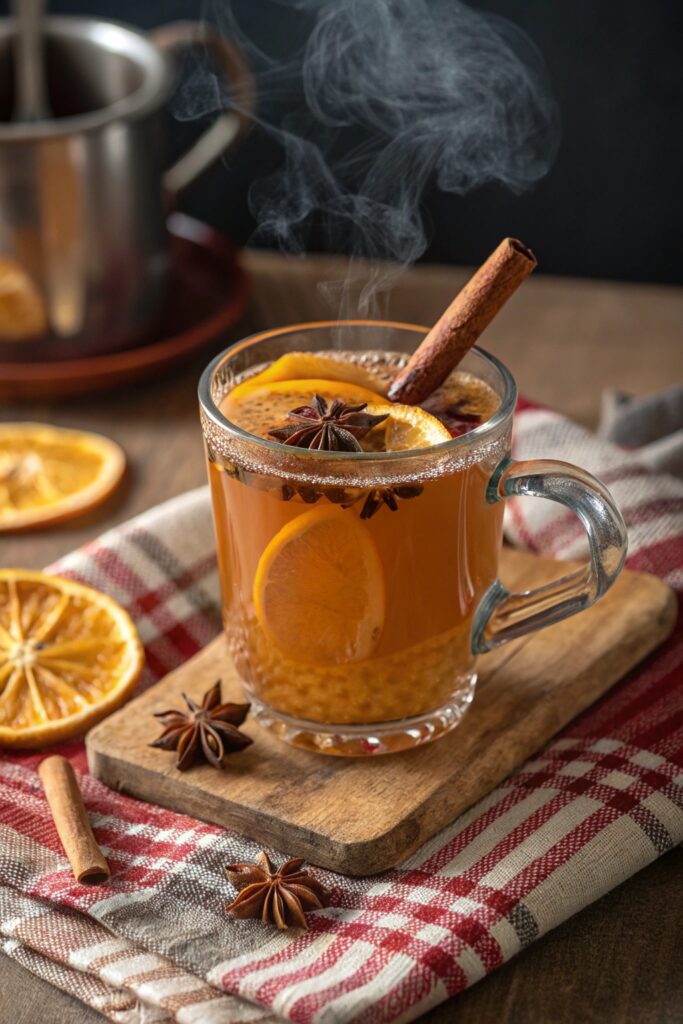 rum infused cozy autumn beverage