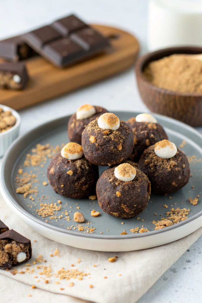 nutritious s mores protein balls