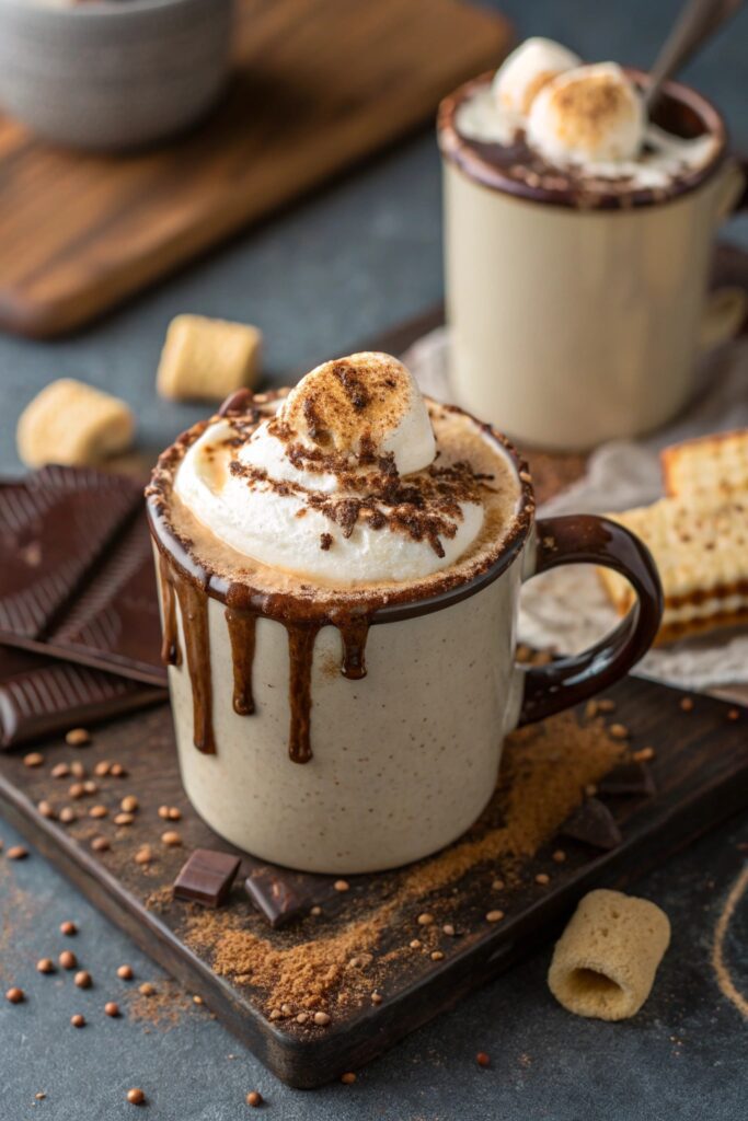 cozy campfire inspired latte