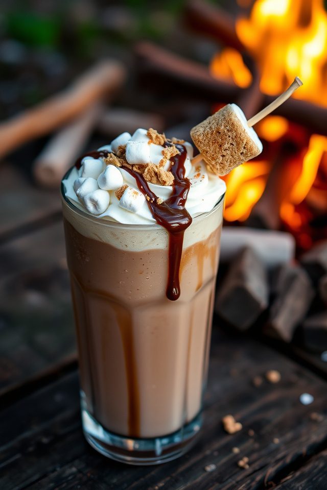 s mores inspired chocolate beverage