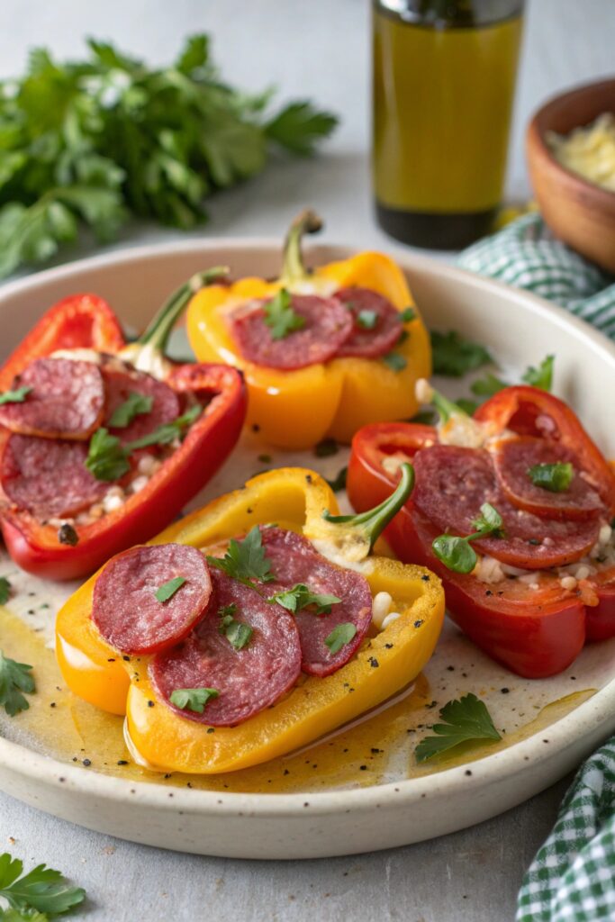 savory stuffed pepper bites