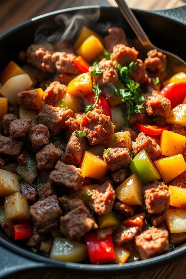 saut ed corned beef hash