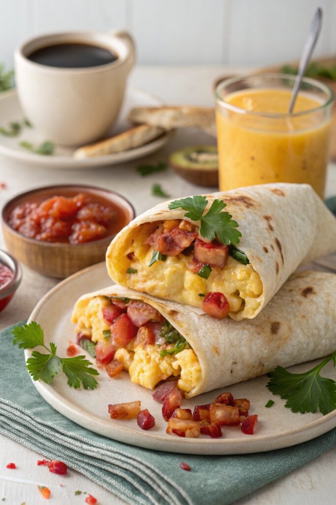 hearty customizable breakfast burritos