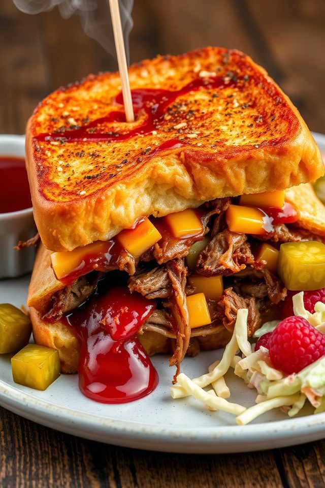savory bbq sandwich masterpiece