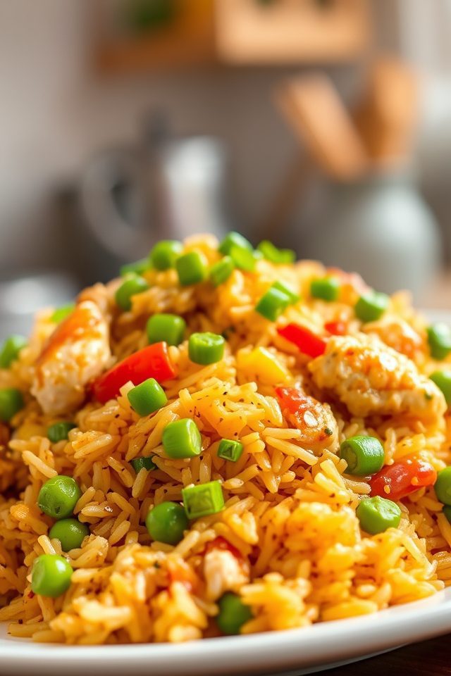 savory chicken fried rice