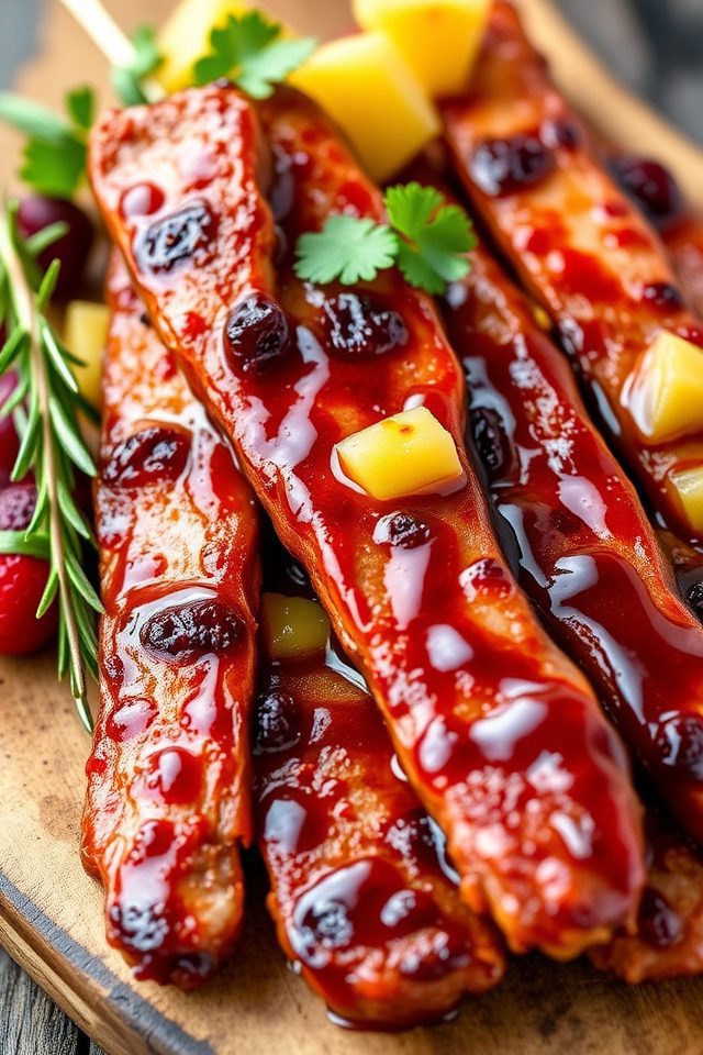 savory cranberry pineapple snack sticks