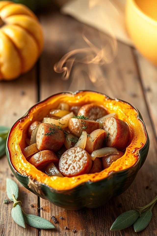 savory stuffed acorn squash
