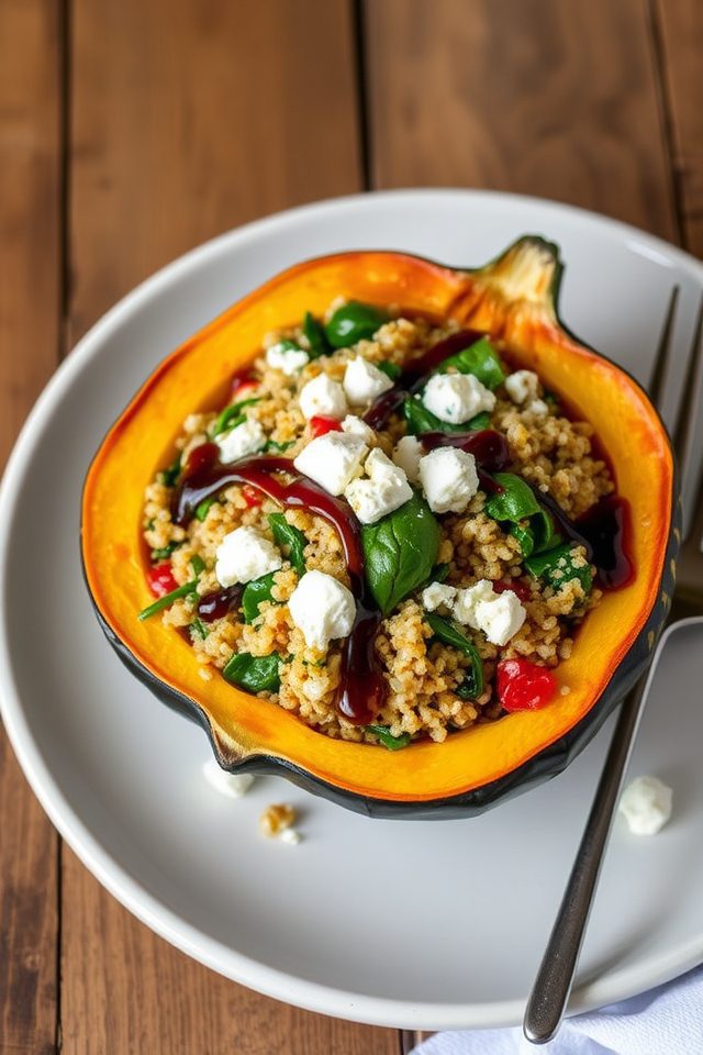 savory stuffed acorn squash