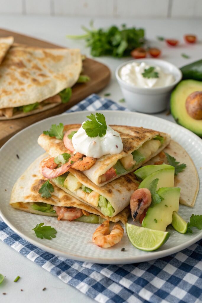 shrimp avocado cheesy delight