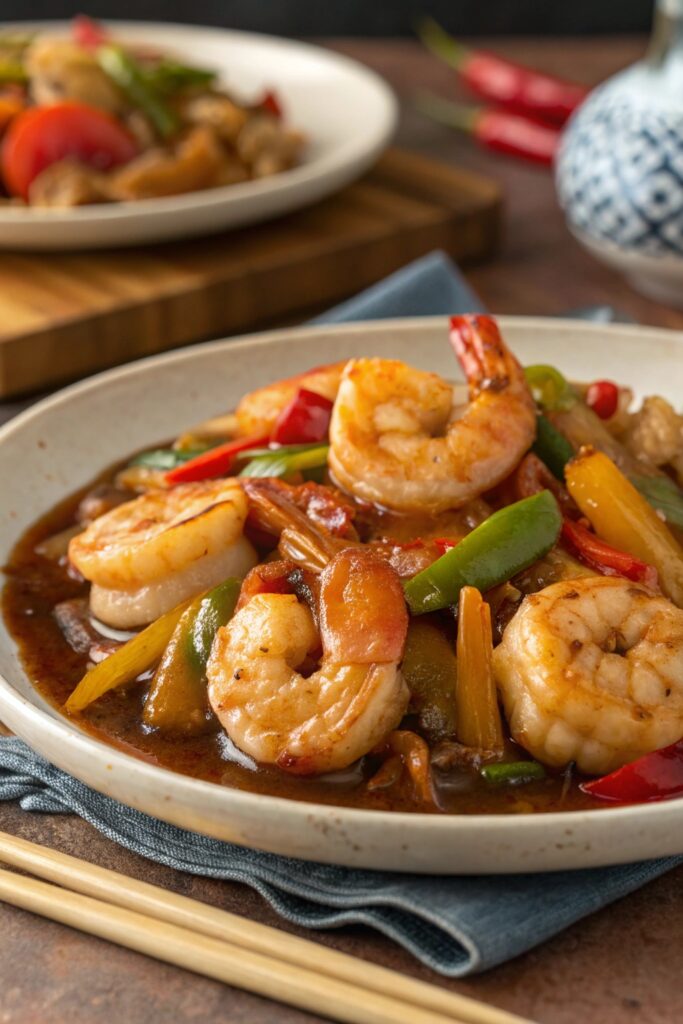 shrimp and vegetable stir fry