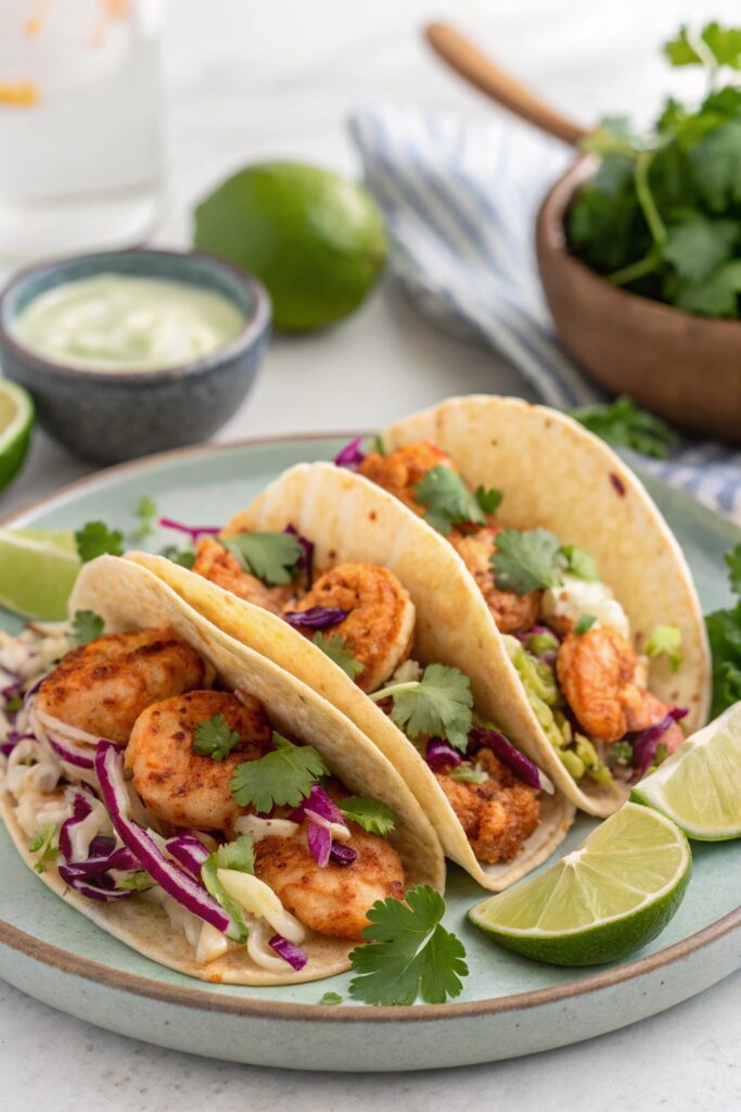 zesty shrimp tacos recipe