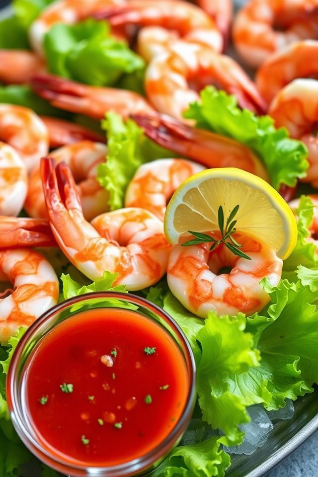 shrimp cocktail with homemade sauce