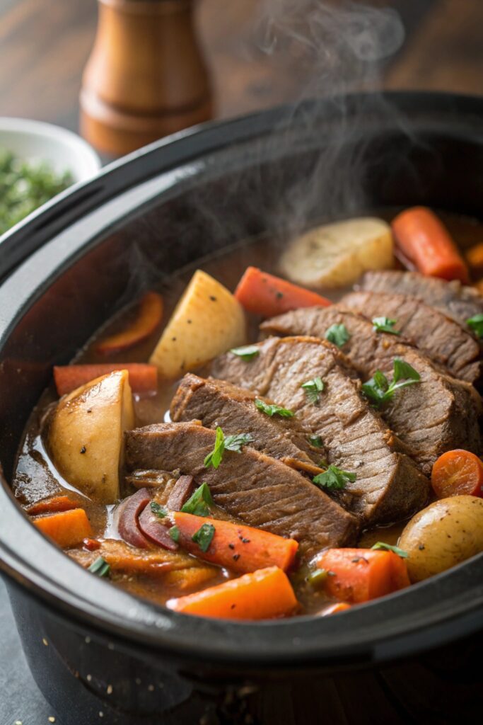 slow cooked beer infused roast