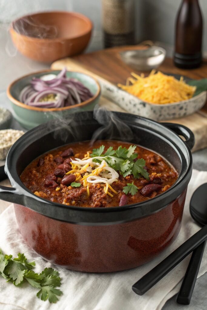 slow cooker chili recipe