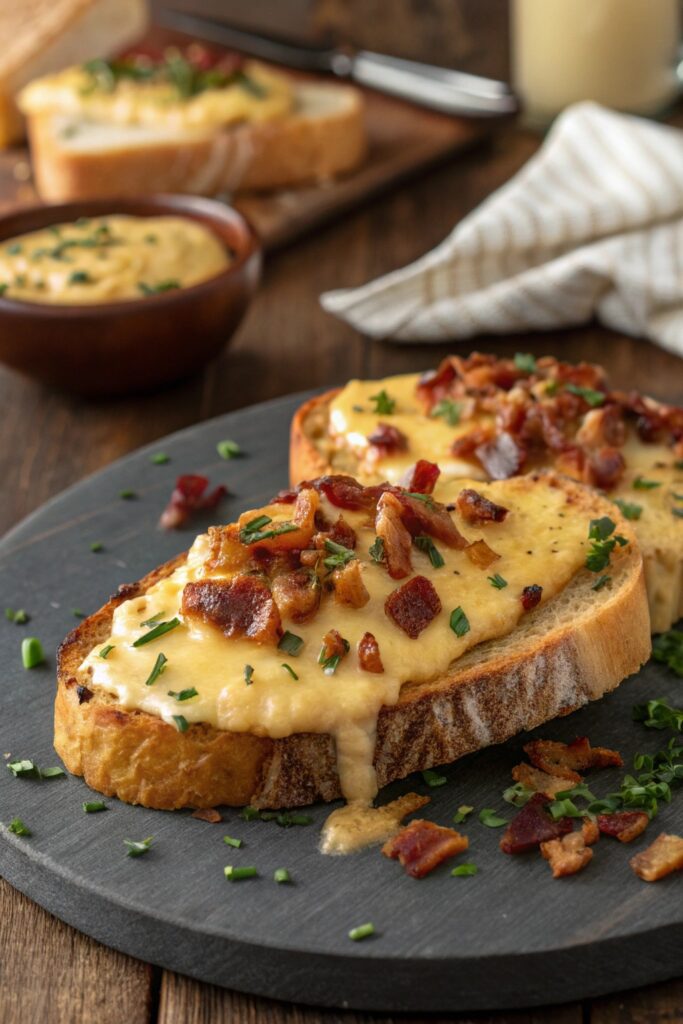 smoky melted cheese toast