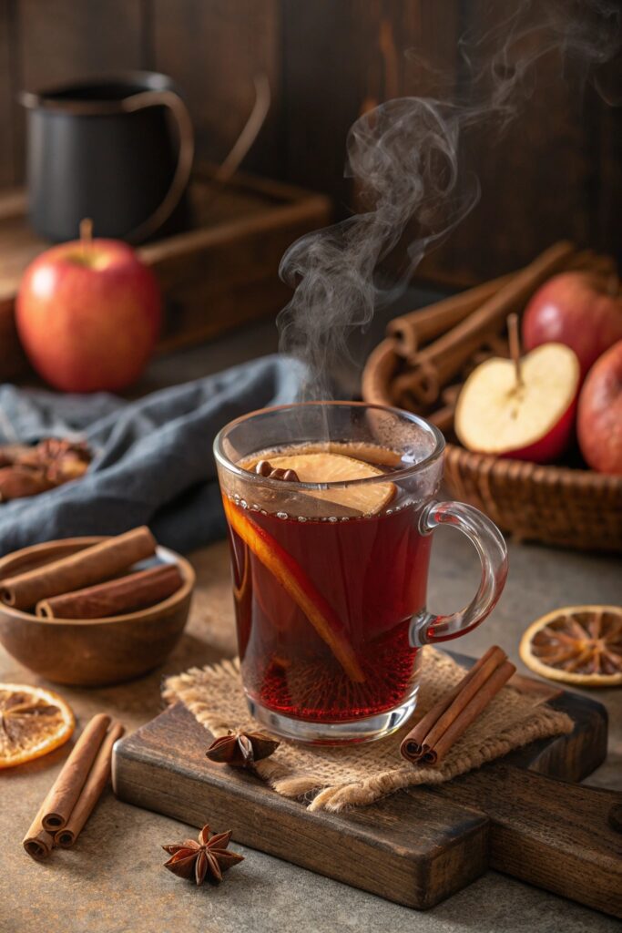 smoky spicy apple cider