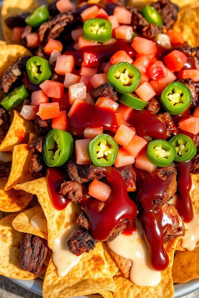 smoky bbq nacho indulgence