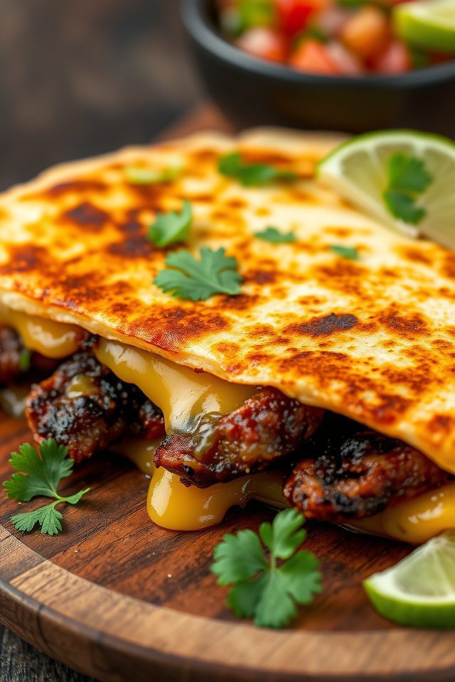 smoky burnt ends quesadillas