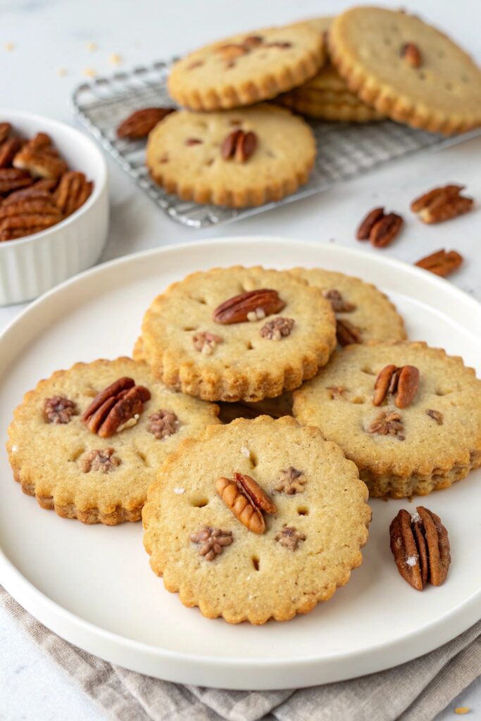festive spiced pecan cookies