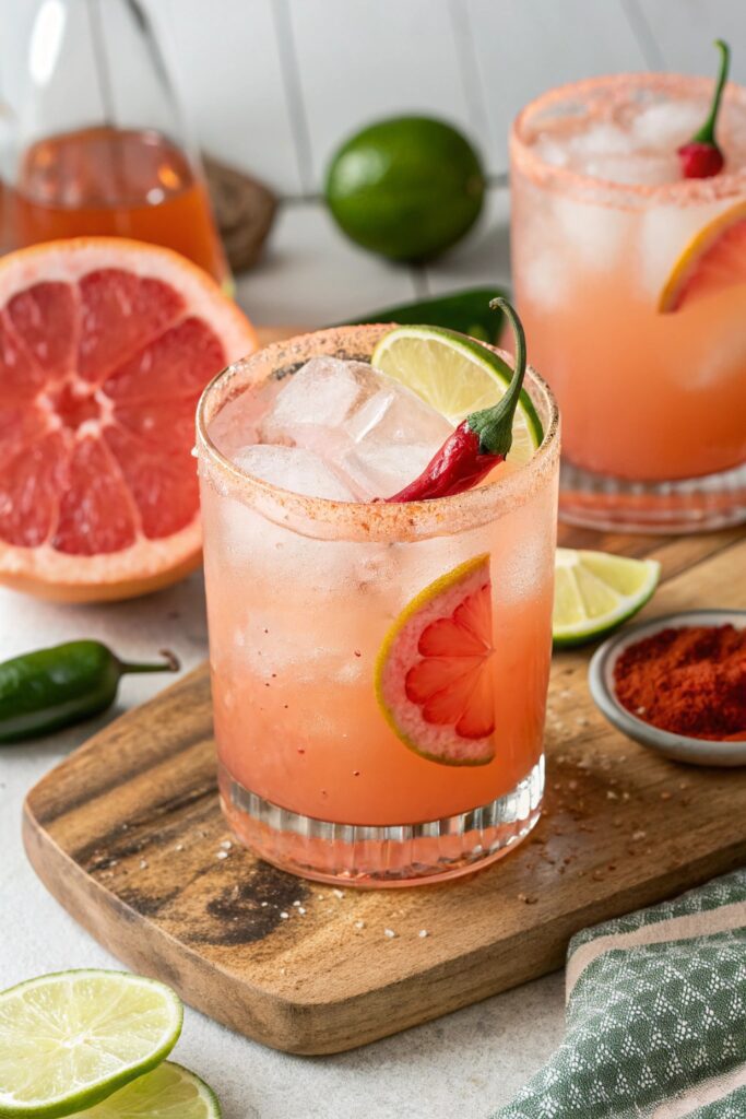 spicy grapefruit tequila cocktail